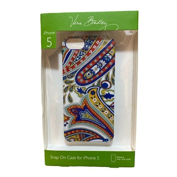 Vera Bradley MARINA PAISLEY Snap On iPhone 5 Case - Picture 1 of 2